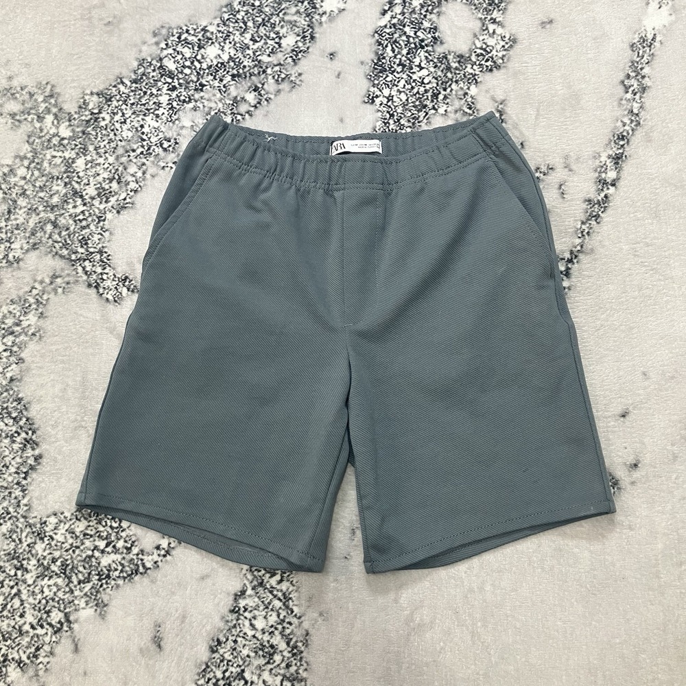 Zara Shorts Mens Size‎ Medium Pull On Elastic Waist Casual Lounge Green
